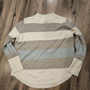 a.n.a Cozy White Ribbed Sweater